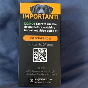 Pet Training Device - Black and Orange